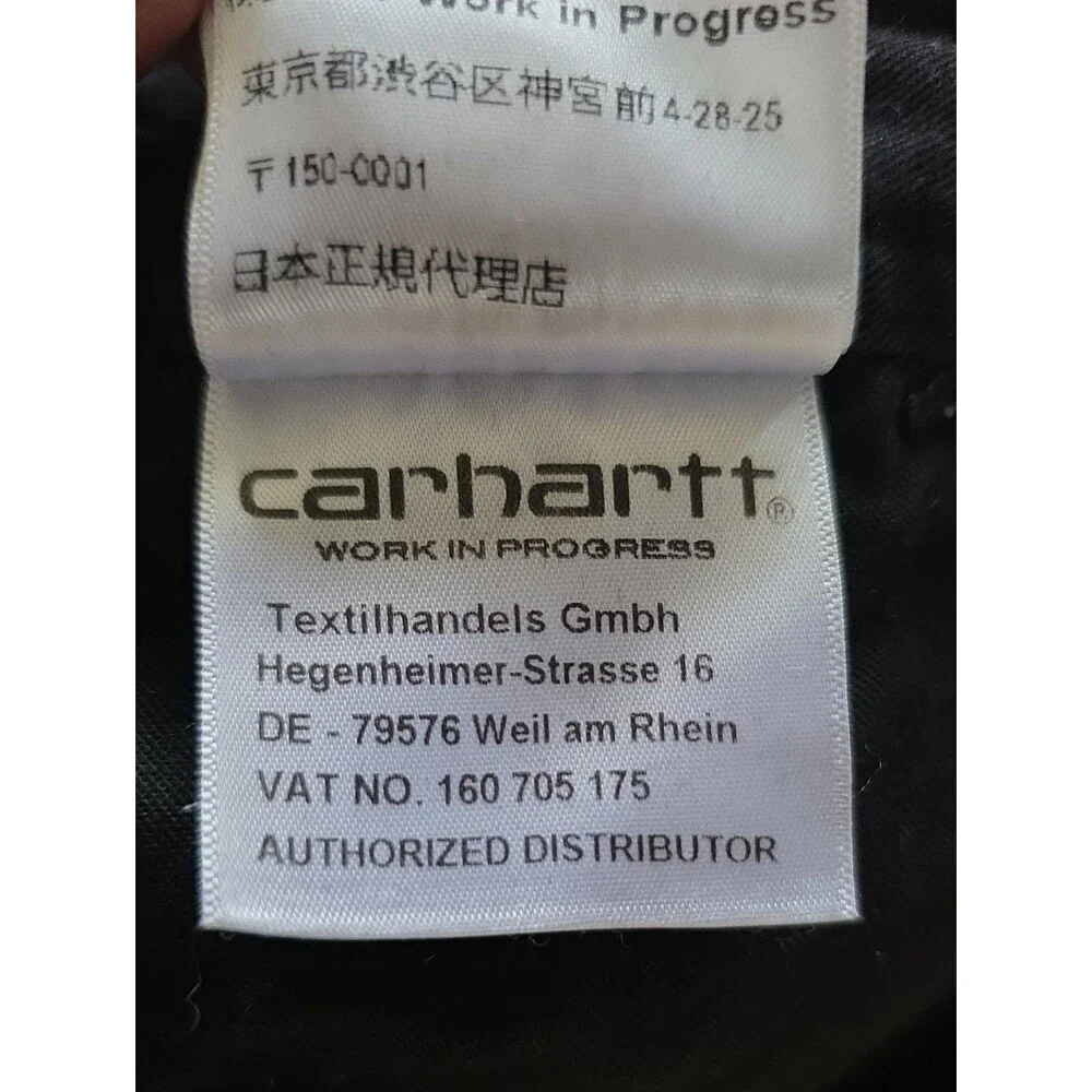 Carhartt Black Bib Overalls 36x30 Missing A Hook WIP Work In Progress